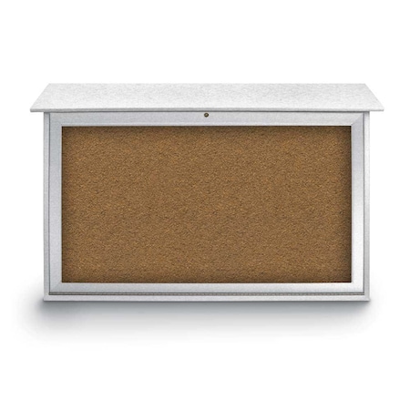 United Visual Products Indoor Enclosed Combo Board, 42"x32", Bronze Frame/Burgundy & Cork UVCB4232BZ-BURGUN-CORK